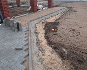 Vejos bortelių įrengimas - Trinkeliu klojimas - 2