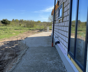 Trinkelių pagrindo paruošimas - Trinkelių kljoimas, bobcat nuoma - 2