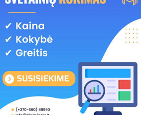 Svetainių/parduotuvių kūrimas. Seo. Google Ads. Marketingas. - Svetainių kūrimas - 1 Svetainių kūrimas - Svetainių/parduotuvių kūrimas. Seo. Google Ads. Marketingas. - 1
