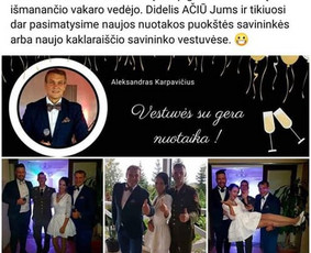Profesionali Vedėjo ir Dj komanda arba tik Dj puikia kaina! / Justinas Sruoginis / Darbų pavyzdys ID 495951