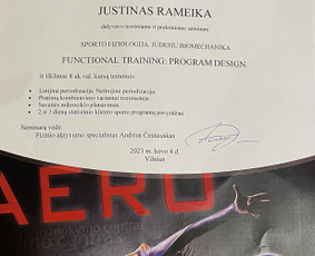 Sveikatingumo, mobilumo asmeninis treneris / Justinas Rameika / Darbų pavyzdys ID 2755537
