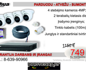 GSM signalizacijos - Stebėjimo kameros, signalizacijos, instaliacija. - 2