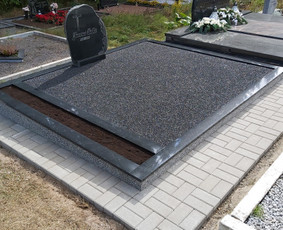 Kapų tvarkymas, granito plokštės, Paminklai, plokštės kapams - Kapavietės užpylimas skaldele - 2 Kapavietės užpylimas skaldele - Kapų tvarkymas, granito plokštės, Paminklai, plokštės kapams - 2