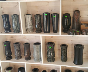 Tradiciniai amatai - Akmeninės vazos, akmeninės žvakidės. - 2