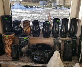 Tradiciniai amatai - Akmeninės vazos, akmeninės žvakidės. - 3