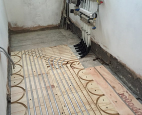 Šildomų grindų įrengimas - Santechnikos/plytelių klijavimo darbai Vilniuje - 2