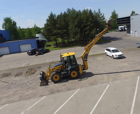 Ekskavatorinio krautuvo račioko bobcat nuoma skalda žvyras / Technika žemės kasimo darbai / Darbų pavyzdys ID 2772307