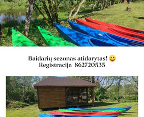 Užjūrio stovyklavietė, baidarės, kubilas / Vaidotas Vladička / Darbų pavyzdys ID 2780403