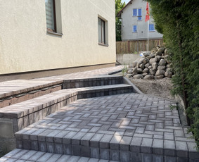 Laiptai iš trinkelių - Trinkelių kljoimas, bobcat nuoma - 3