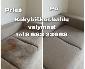 Baldų cheminis valymas Vilnius