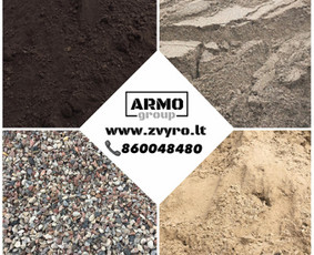 Žvyras smėlis skalda juodžemis Klaipėdos apskrityje / ARMO group MB / Darbų pavyzdys ID 2789827