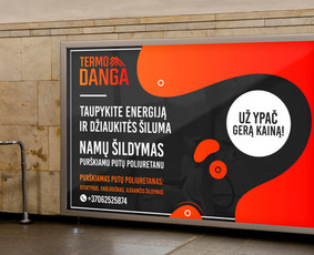 Termo danga reklaminio tento maketavimas.