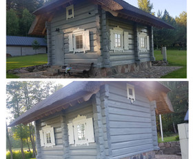 Fasadu dažymas,mediniai fasadai,dažymo darbai. / Gediminas / Darbų pavyzdys ID 2797385