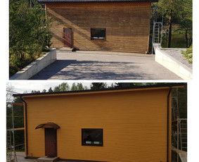 Fasadu dažymas,mediniai fasadai,dažymo darbai. / Gediminas / Darbų pavyzdys ID 2797395