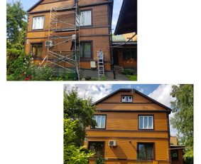 Fasadu dažymas,mediniai fasadai,dažymo darbai. / Gediminas / Darbų pavyzdys ID 2797425