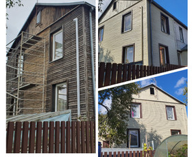 Fasadu dažymas,mediniai fasadai,dažymo darbai. / Gediminas / Darbų pavyzdys ID 2799069