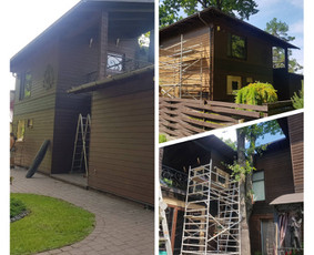 Fasadu dažymas,mediniai fasadai,dažymo darbai. / Gediminas / Darbų pavyzdys ID 2799071