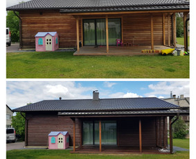 Fasadu dažymas,mediniai fasadai,dažymo darbai. / Gediminas / Darbų pavyzdys ID 2799077