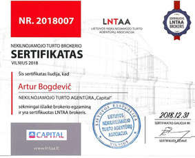 Nekilnojamojo turto brokeris Vilniuje / Artur Bogdevič / Darbų pavyzdys ID 511083