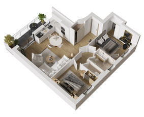 3D interjero, eksterjero vizualizacijos, 3D planai / Kornelijus Daukantas / Darbų pavyzdys ID 2811419