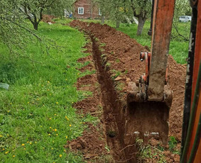 Tran&scaron;ėjų kasimas - Mini ekskavatoriaus,mini krautuvo,savivarčio pasl. - 2