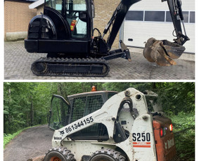 Statybinės technikos nuoma - Bobcat ir mini ekskavatoriaus 3.5t nuoma su oper.*061344155* - 3