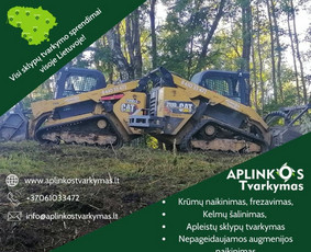 Apleistų sklypų tvarkymas: krūmų frezavimas,kelmų naikinimas / UAB "Aplinkos tvarkymas" / Darbų pavyzdys ID 2822181