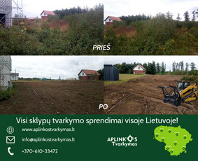 Apleistų sklypų tvarkymas: krūmų frezavimas,kelmų naikinimas / UAB "Aplinkos tvarkymas" / Darbų pavyzdys ID 2822197