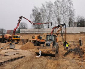 Betoniniai laiptai - Cfa polių grežimas. Pamatai, laiptai. - 1