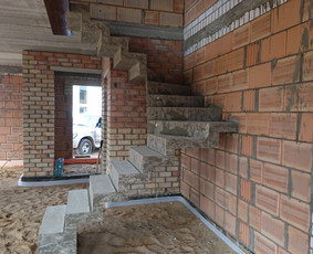 Betoniniai laiptai - Cfa polių grežimas. Pamatai, laiptai. - 2