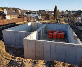 Tvoros pamatai, betonavimas - Cfa polių grežimas. Pamatai, laiptai. - 2