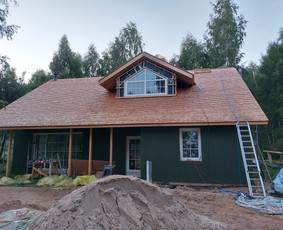 Karkasiniai namai, stoginės, terasos, pavesines, apdaila / Stonama / Darbų pavyzdys ID 2836389