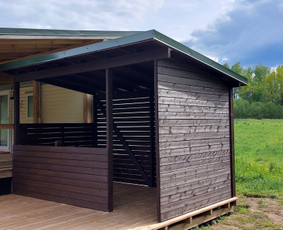 Karkasiniai namai, stoginės, terasos, pavesines, apdaila / Stonama / Darbų pavyzdys ID 2836395