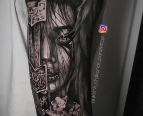 Tatuiruotės, auskarų vėrimas / "Auksinis drakonas" tatuiruočių meno studija / Darbų pavyzdys ID 2838353