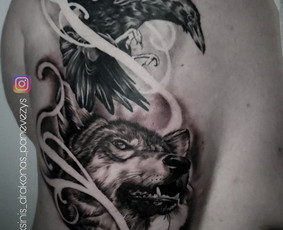 Tatuiruotės, auskarų vėrimas / "Auksinis drakonas" tatuiruočių meno studija / Darbų pavyzdys ID 2838369