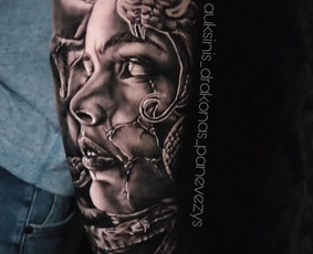 Tatuiruotės, auskarų vėrimas / "Auksinis drakonas" tatuiruočių meno studija / Darbų pavyzdys ID 2838387
