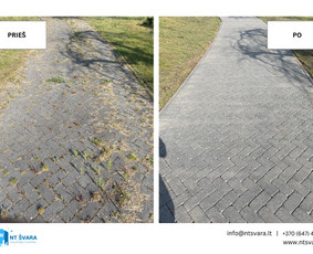 Trinkelių, kietų paviršių valymas - Trinkelių valymas - 1 Trinkelių valymas - Trinkelių, kietų paviršių valymas - 1