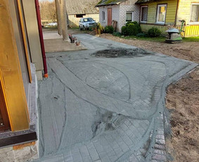 Vejos bortelių įrengimas - Trinkeliu klojimas - 1