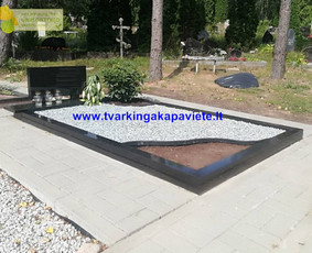Kapų tvarkymas, dengimas plokštėmis, paminklai - Paminklų, antkapių montavimas - 1 Paminklų, antkapių montavimas - Kapų tvarkymas, dengimas plokštėmis, paminklai - 1