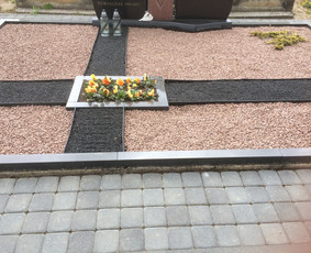 Raidžių kalimas ,restauravimas,plokštes,trinkelės - Kapo dekoravimas akmenėliais - 3 Kapo dekoravimas akmenėliais - Raidžių kalimas ,restauravimas,plokštes,trinkelės - 3