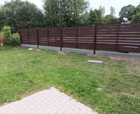 Montuojam segmentines ir metaliniu tvoralenčių tvoras / Arvydas / Darbų pavyzdys ID 2861669