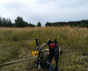 Žolės pjovimas trimeriu, vėjapjove, traktoriuku Vilniaus r. / Egidijus / Darbų pavyzdys ID 2864081
