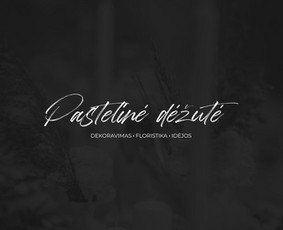 Pastelinė dežutė logotipo perpiešimas į vektorinį.