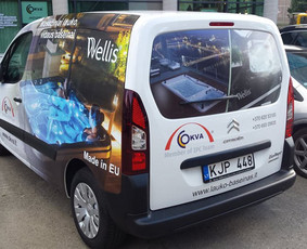 Reklama ant automobilio, Šviesdėžės, Lipdukų gamyba/šalinima / Trigalvis / Darbų pavyzdys ID 527149