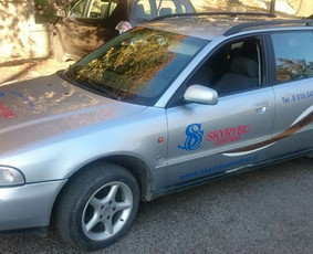 Reklama ant automobilio, Šviesdėžės, Lipdukų gamyba/šalinima / Trigalvis / Darbų pavyzdys ID 527167