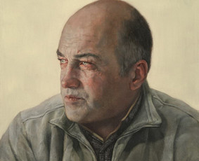 Tėvo portretas. Su kuriuo dalyvauvau prestižiniame British Portrait award konkurse. 50 x 60 cm. aliejus ant drobės