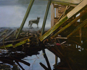 Waiting. 100x80 cm. al.dr.