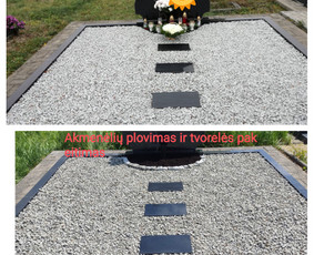 Kapų tvarkymas ir priežiūra - Kapo dekoravimas akmenėliais - 2 Kapo dekoravimas akmenėliais - Kapų tvarkymas ir priežiūra - 2