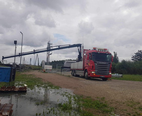 Fiskaras krovinių pervežimas kranas manipuliatorius tralas / Uab Audkasta / Darbų pavyzdys ID 2884457