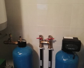 Nugeležinimo filtro montavimo procesas.